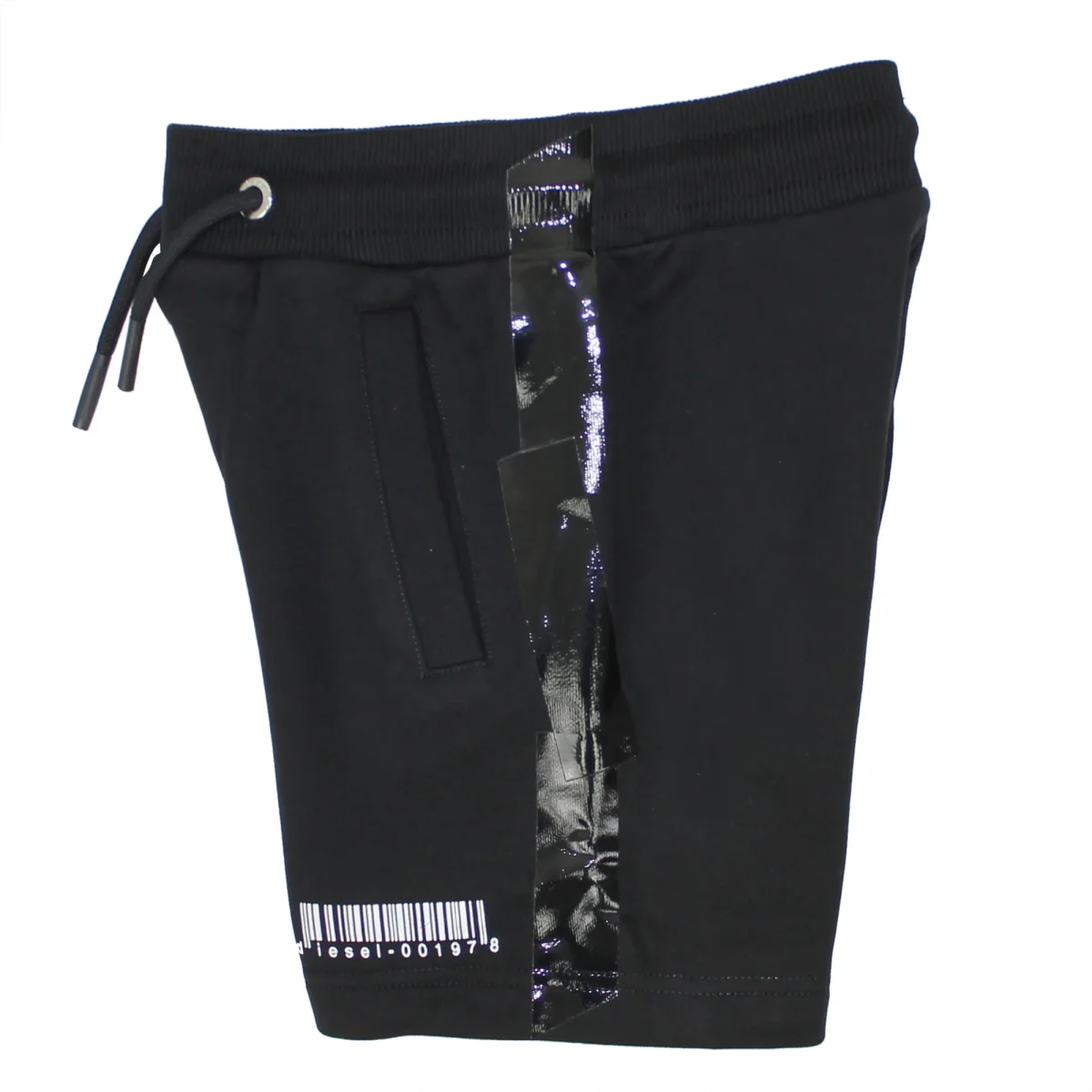 Diesel Kid bambino shorts pframesh nero in cotone - immagine 4