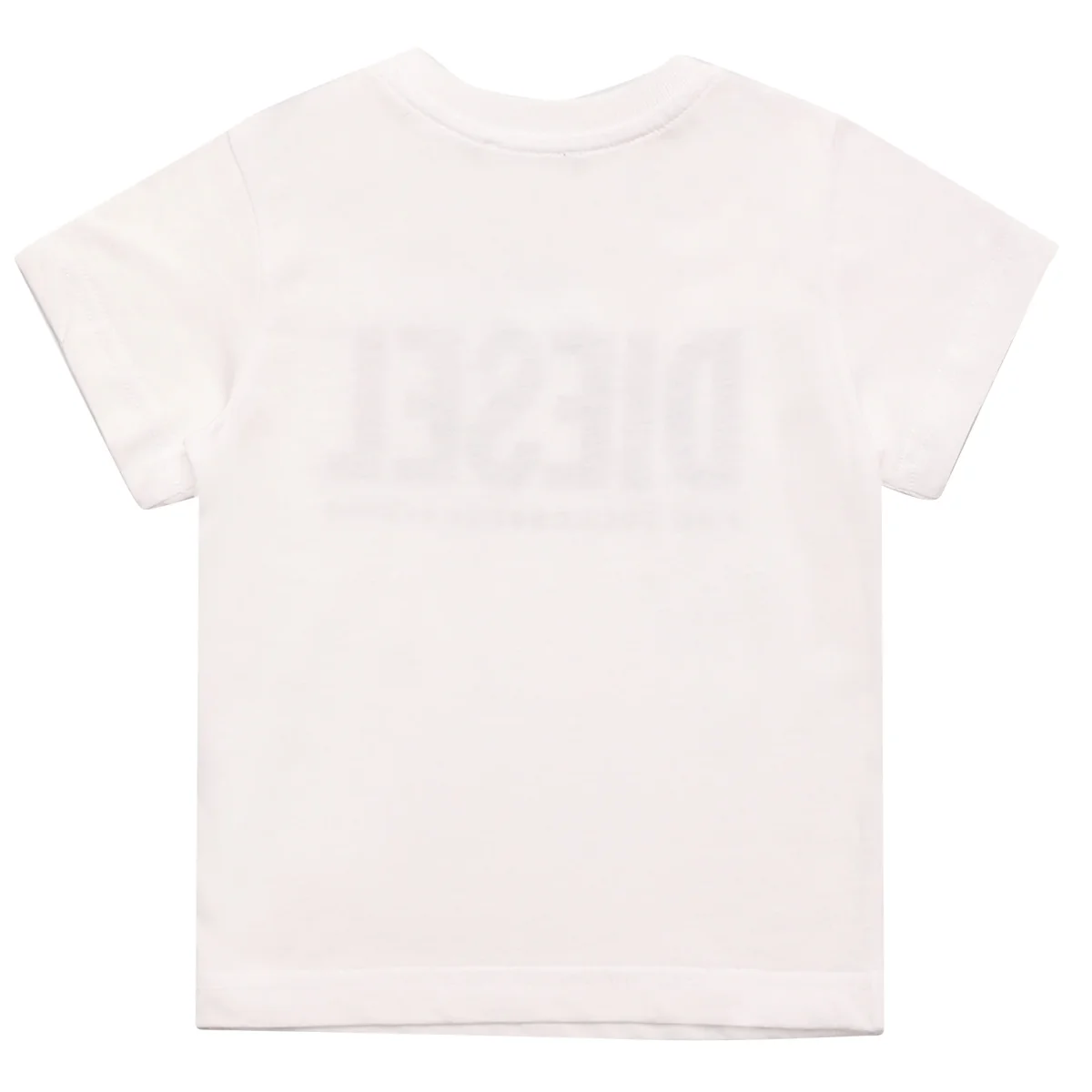 Diesel Kid t-shirt baby boy tjustlogob bianca in jersey di cotone - immagine 3