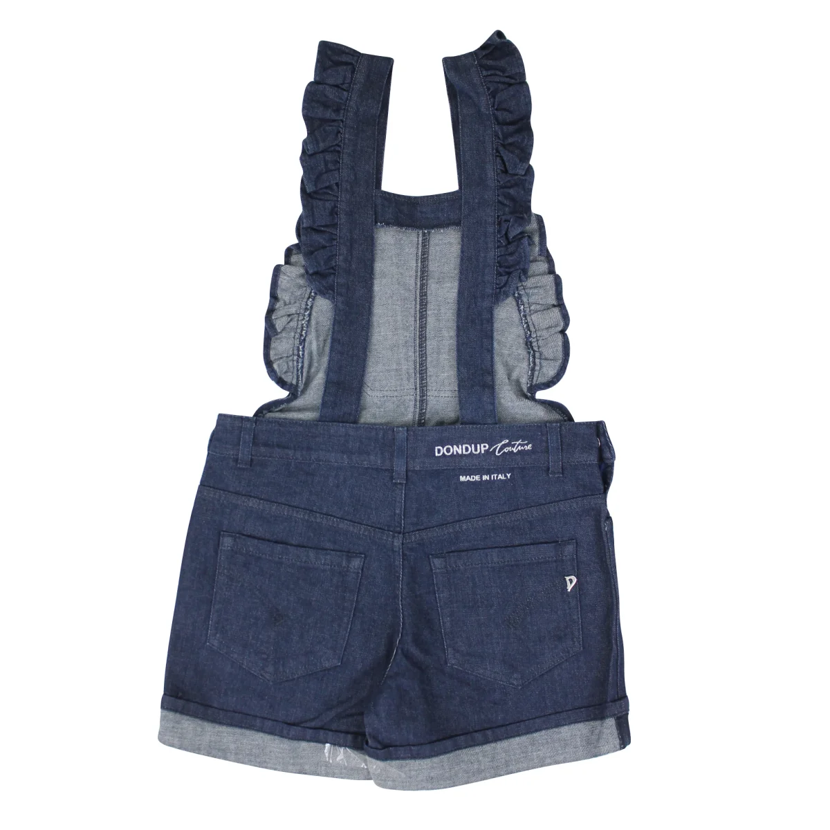 Dondup bambina salopette di jeans in cotone stretch - immagine 3