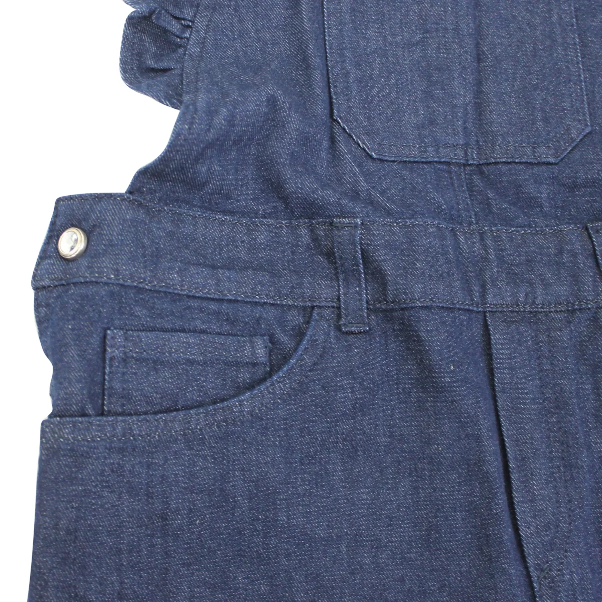 Dondup bambina salopette di jeans in cotone stretch - immagine 4