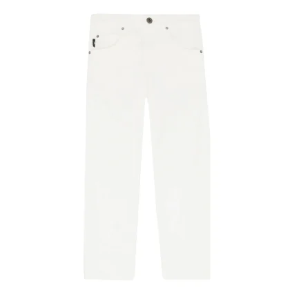 Emporio Armani pantalone bambino bianco in misto cotone