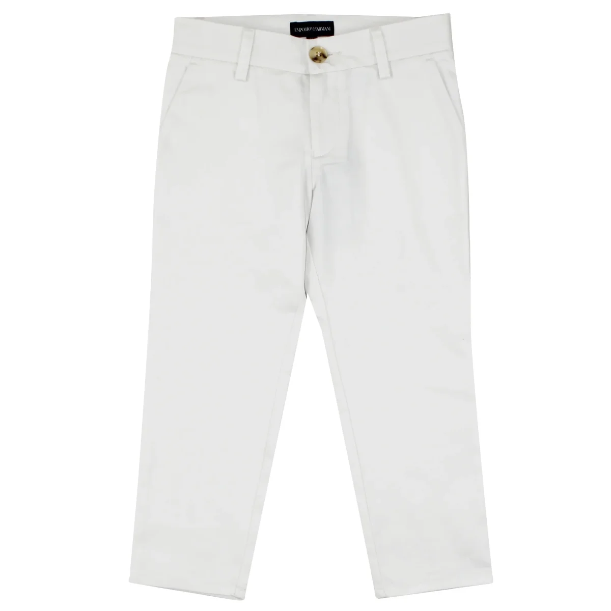 Emporio Armani pantalone teen bianco in cotone - immagine 2
