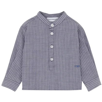 Emporio Armani camicia baby boy a righe in cotone