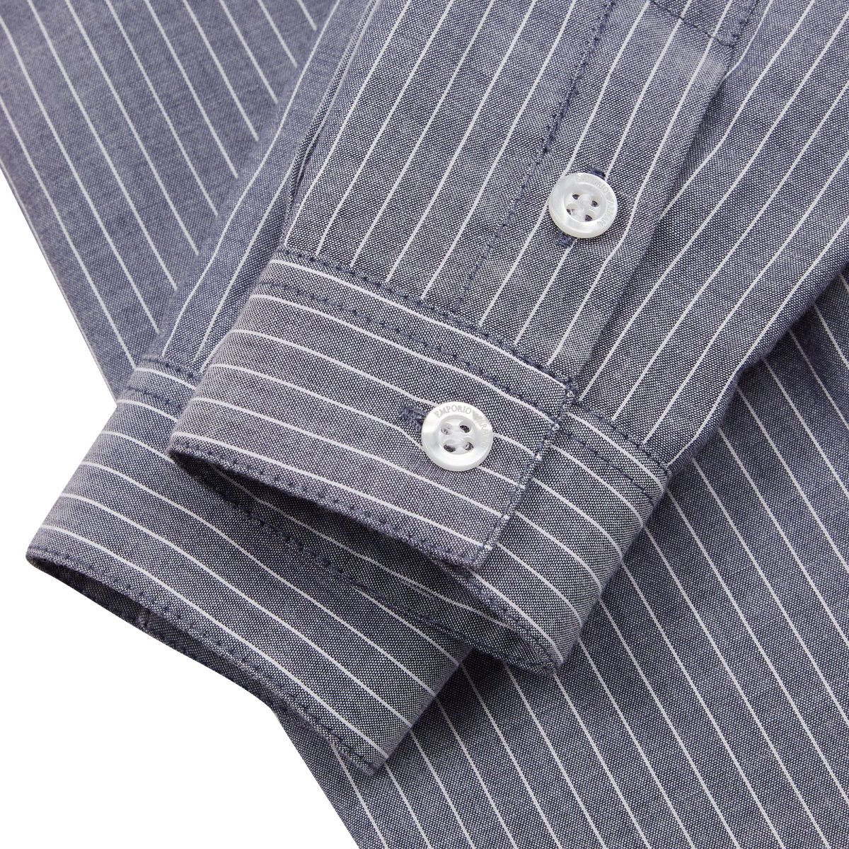 Emporio Armani camicia baby boy a righe in cotone - immagine 4