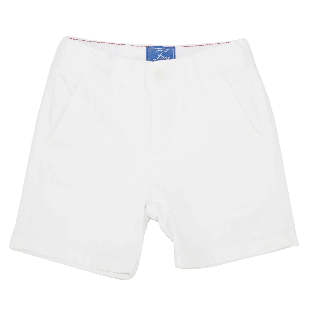 Fay teen bermuda bianco in denim di cotone - immagine 2