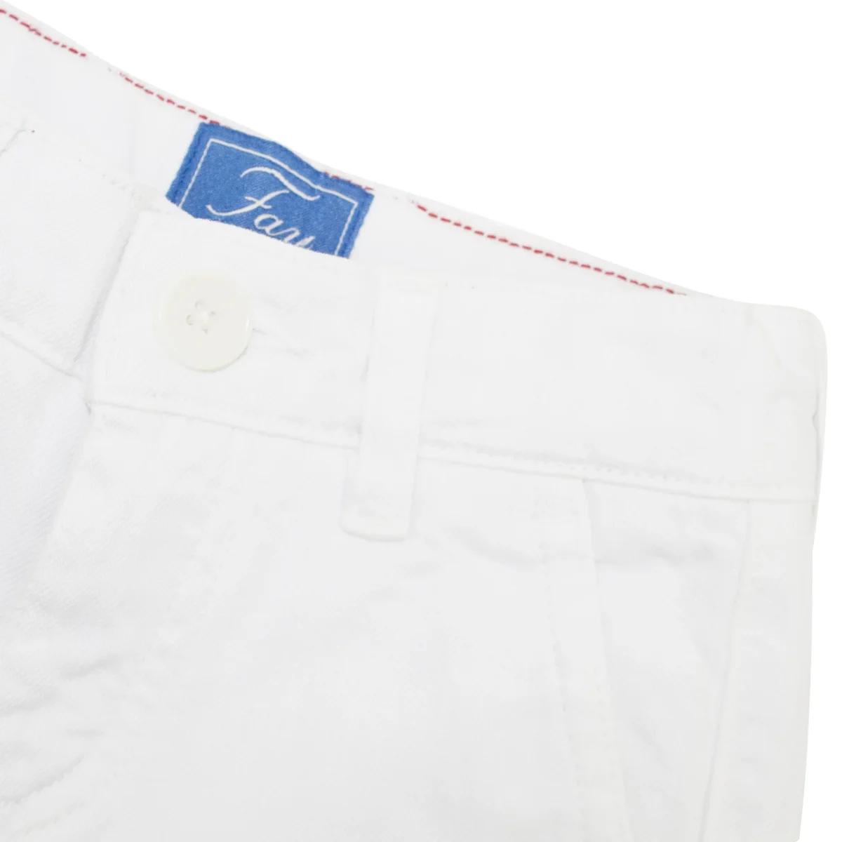 Fay teen bermuda bianco in denim di cotone - immagine 4