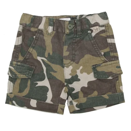 Il Gufo bermuda baby boy camouflage in misto cotone