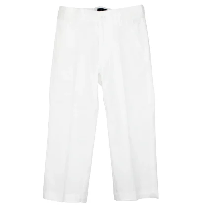 Il Gufo pantalone bambino bianco in cotone
