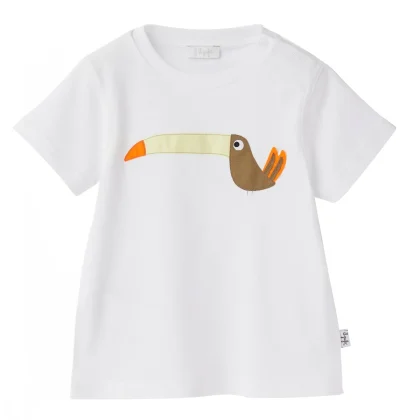 Il Gufo t-shirt baby boy bianca in cotone