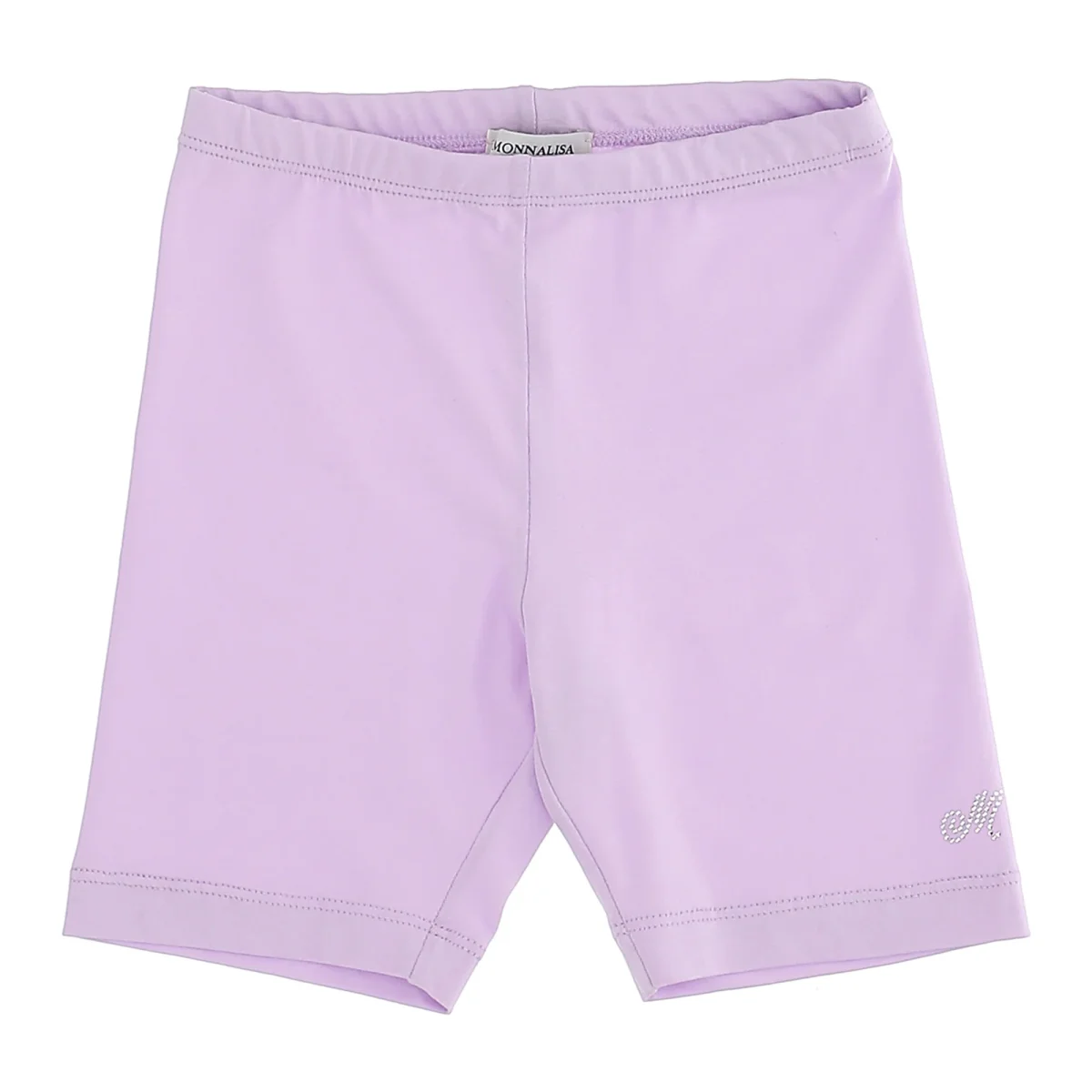 Monnalisa bambina bermuda glicine in jersey di cotone - immagine 2