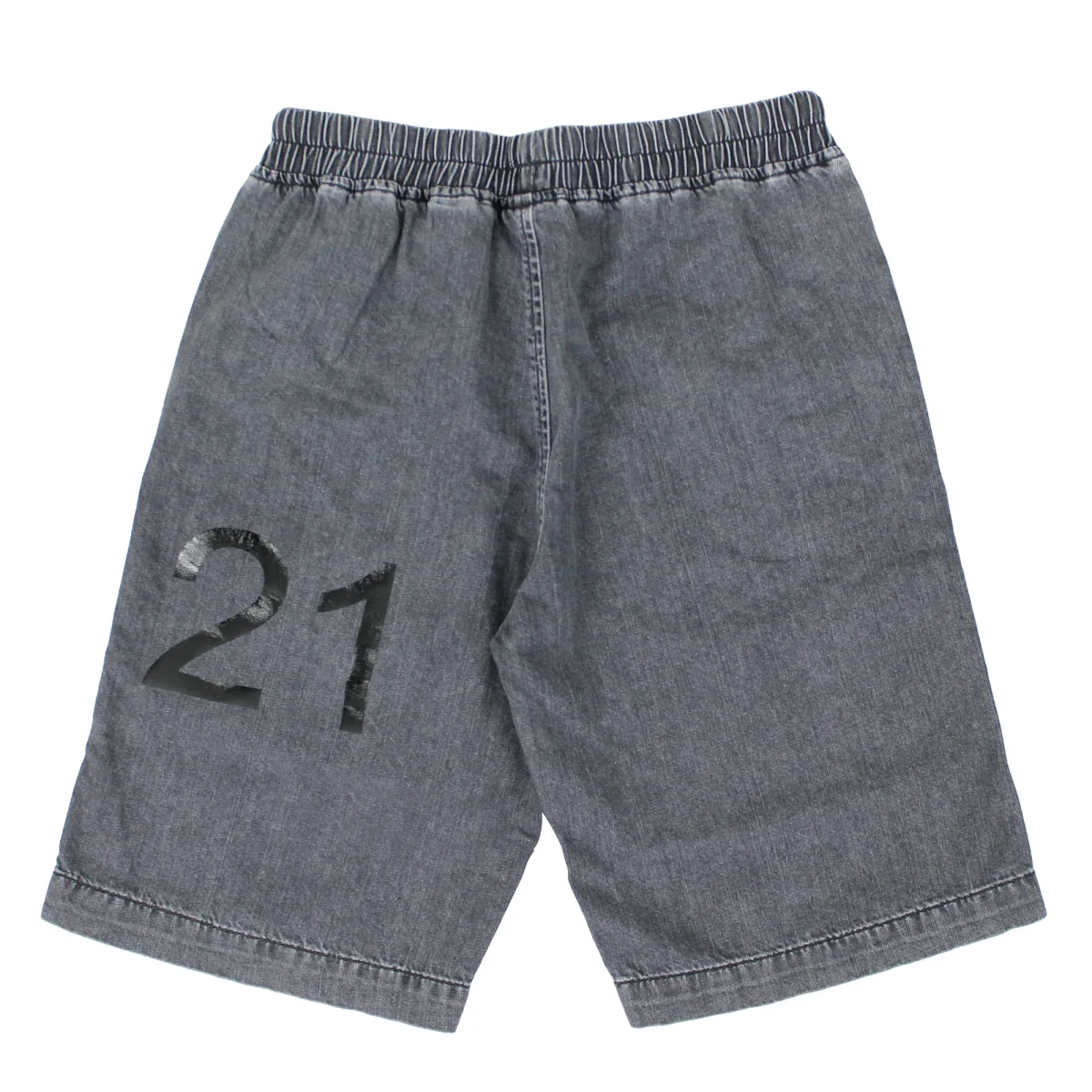 N°21 bambino short nero in denim di cotone - immagine 3