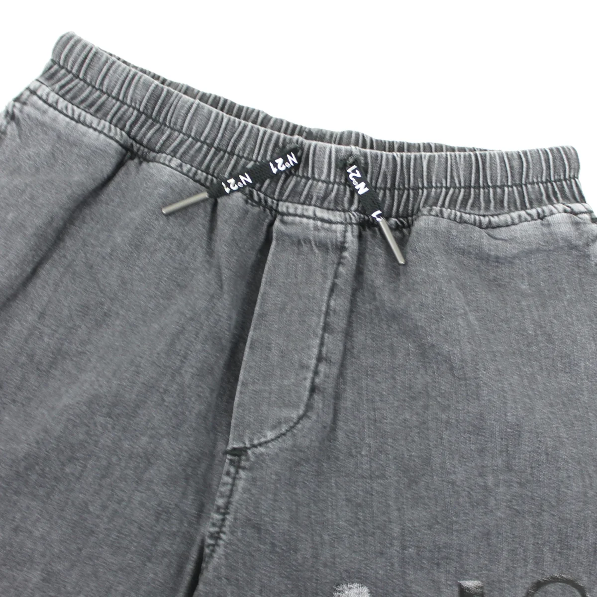 N°21 bambino short nero in denim di cotone - immagine 4