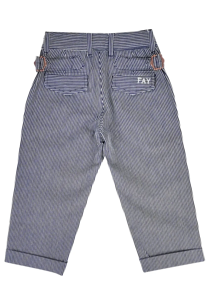 Fay pantalone a righe bambino in cotone - immagine 3