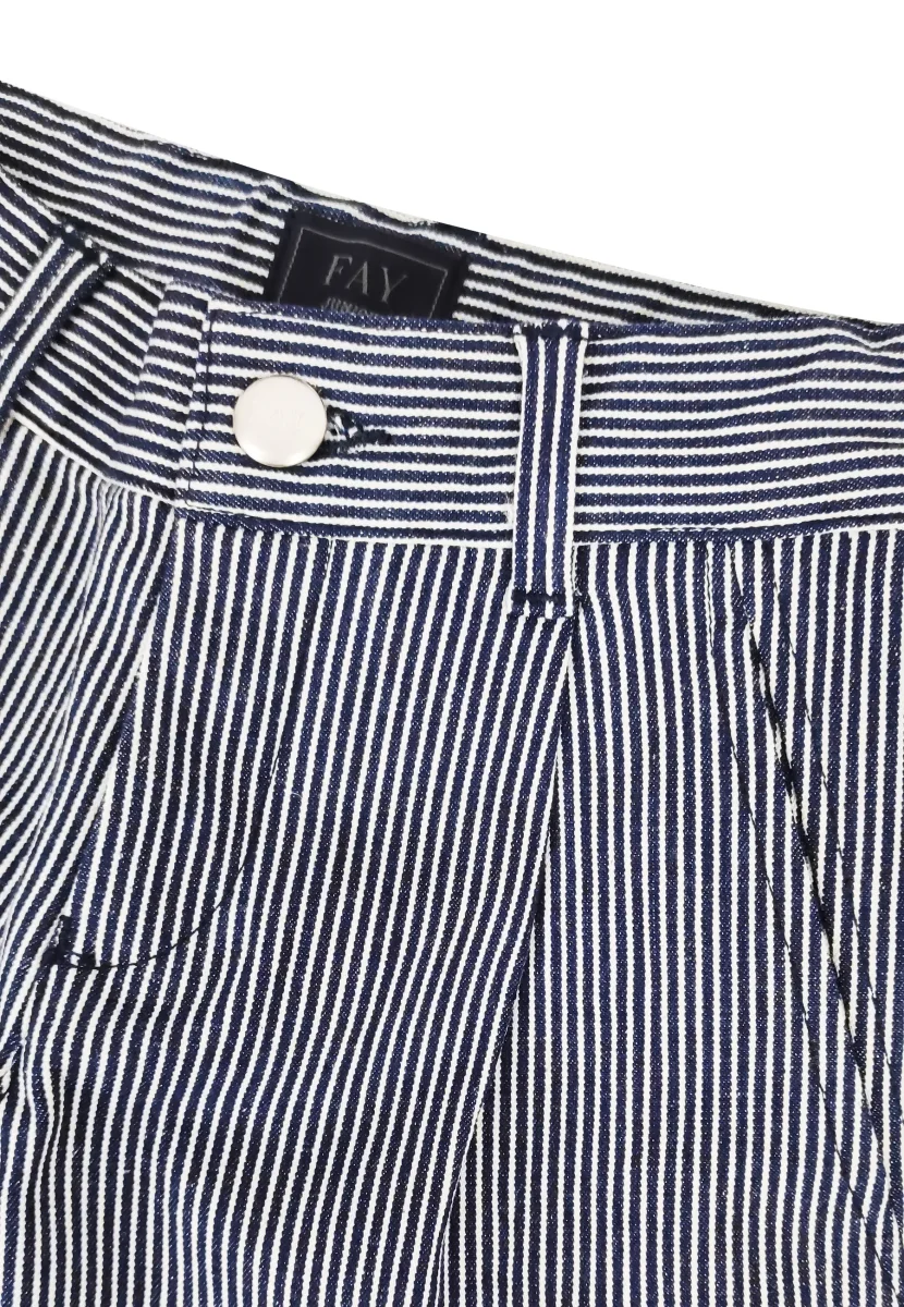 Fay pantalone a righe bambino in cotone - immagine 4