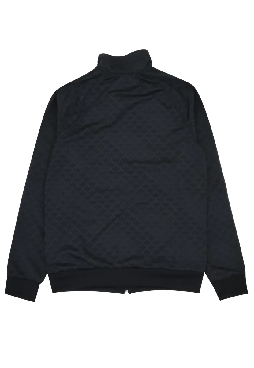 Adidas felpa tracktop monogram nera ragazzo - immagine 3