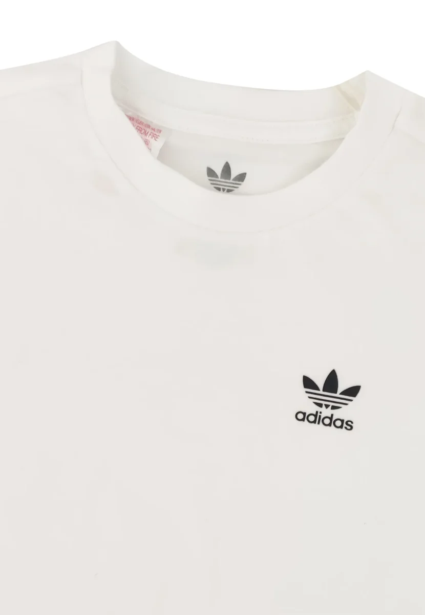 Adidas t-shirt bianca bambino in cotone - immagine 4