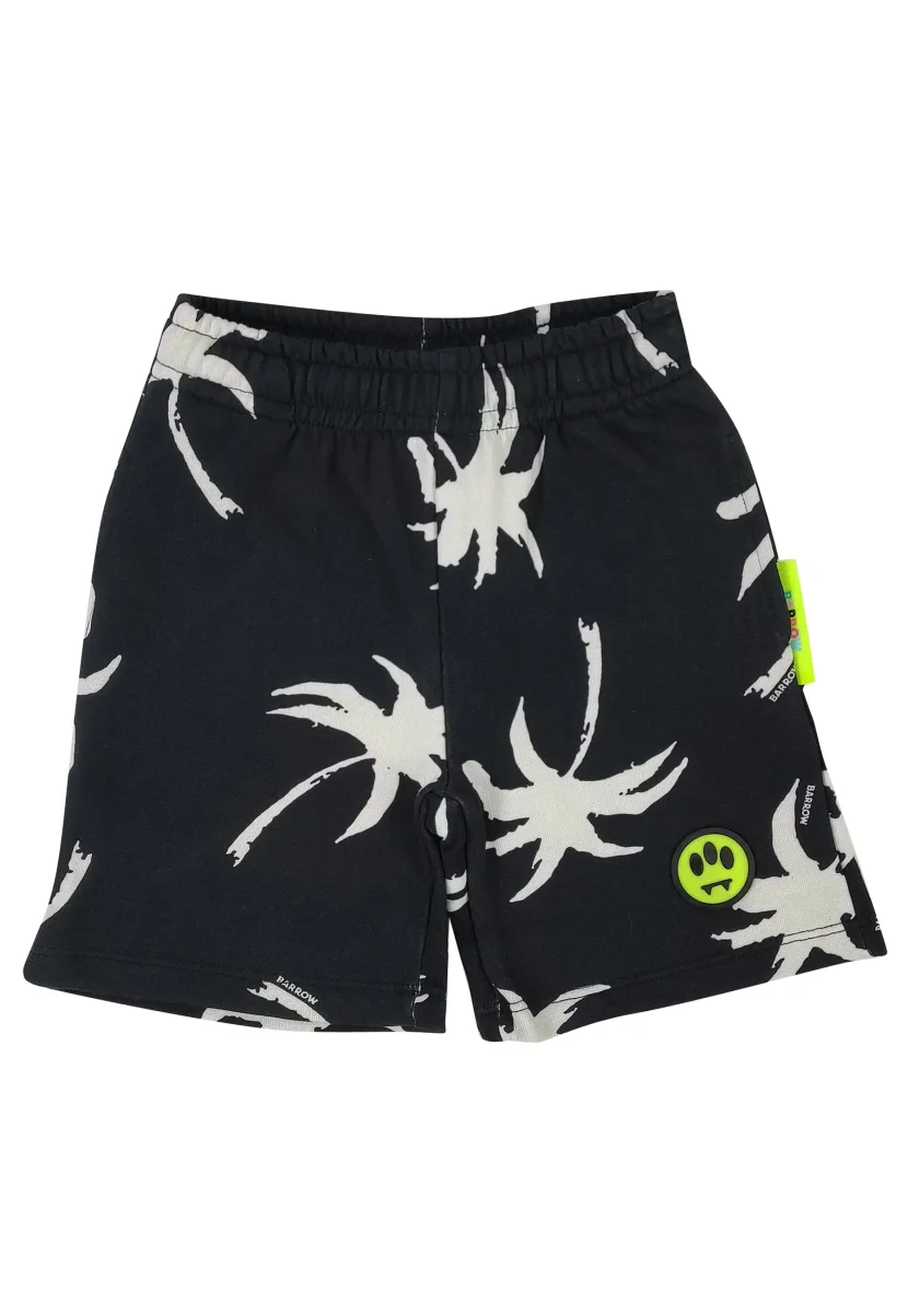 Barrow Kids Shorts nero bambino in cotone
