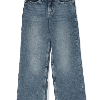 Calvin Klein Jeans jeans blu bambina in denim