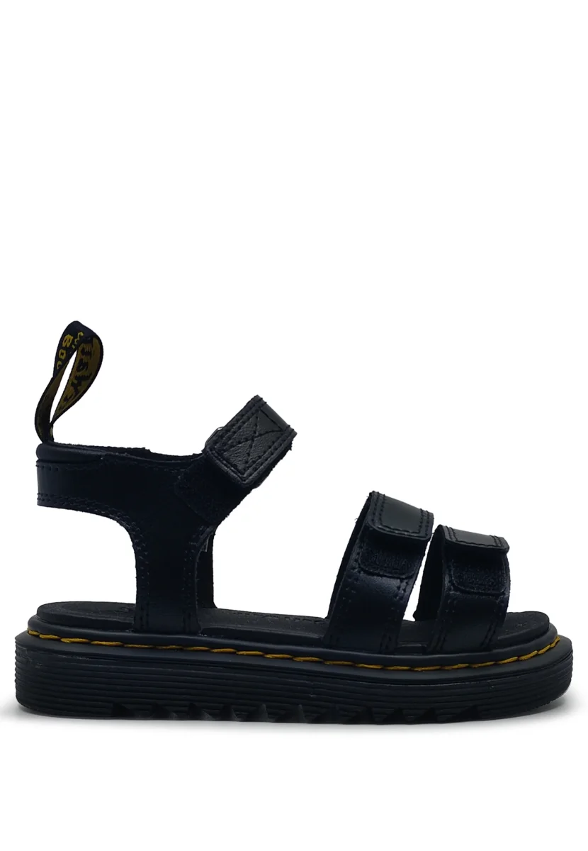 Dr Martens sandali neri bambina in pelle - immagine 2
