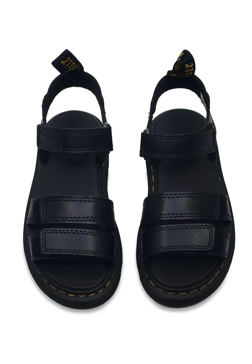 Dr Martens sandali neri bambina in pelle - immagine 7