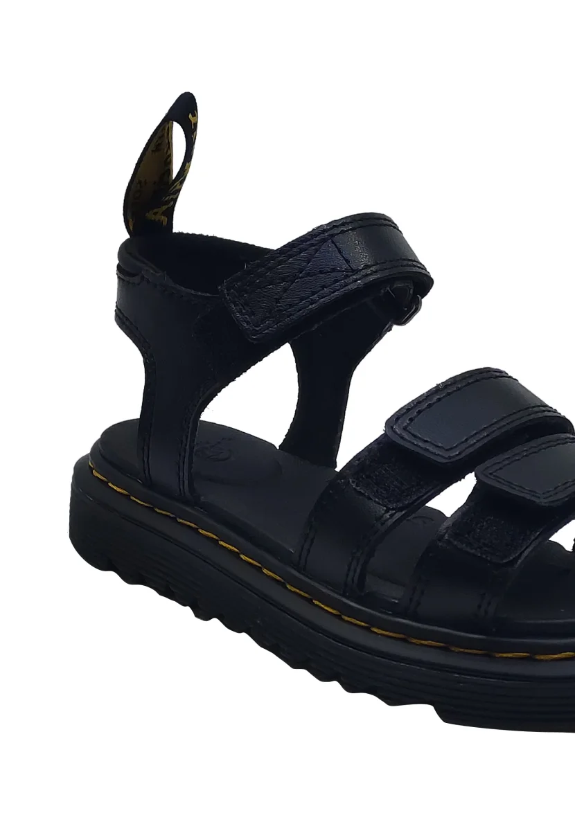 Dr Martens sandali neri bambina in pelle - immagine 8