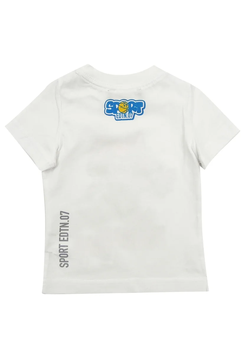 Dsquared2 t-shirt bianca neonato in jersey di cotone - immagine 3
