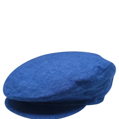 Il Gufo cappello blu bambino in puro lino