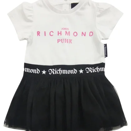 John Richmond vestito bambina bianco in cotone