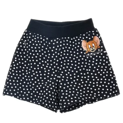 Monnalisa shorts neri bambina in cotone