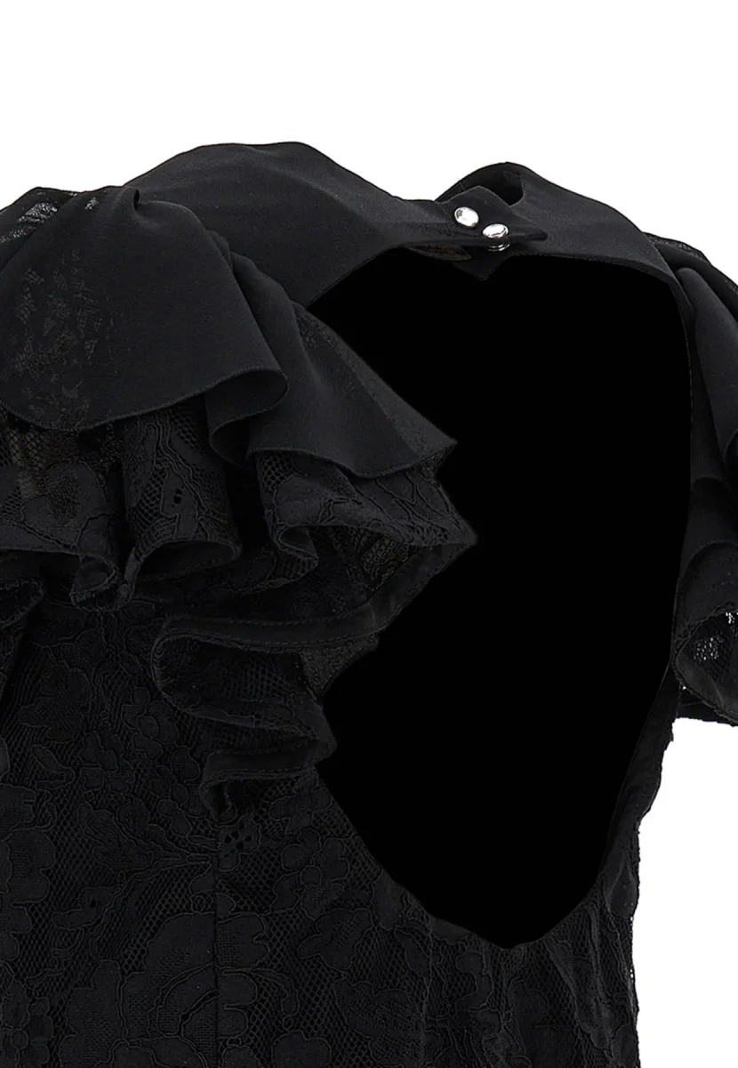 Monnalisa vestito nero ragazza in pizzo - immagine 5