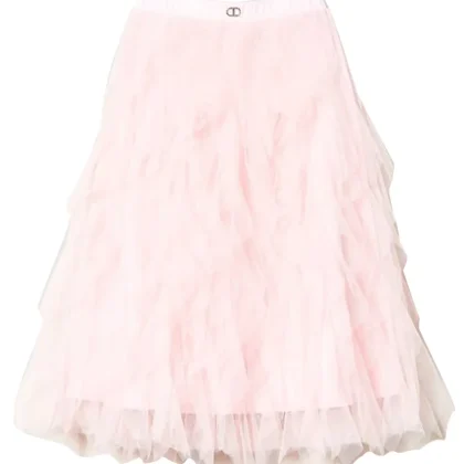 Twinset gonna rosa ragazza in tulle