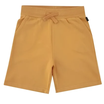 Woolrich shorts bambino giallo in felpa di cotone