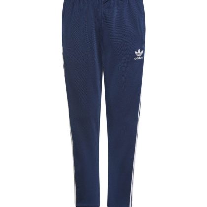 Adidas pantalone sportivo blu bambino in tessuto tecnico