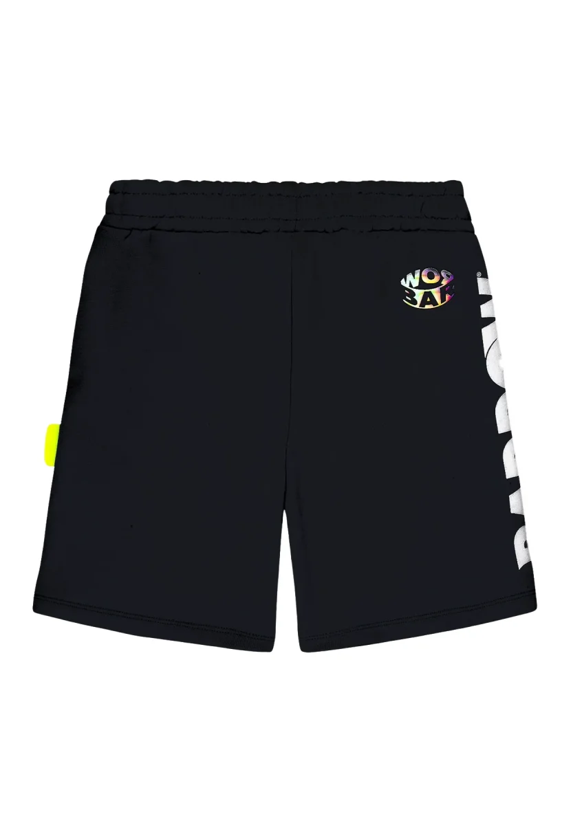 Barrow bermuda nero bambino in cotone - immagine 3