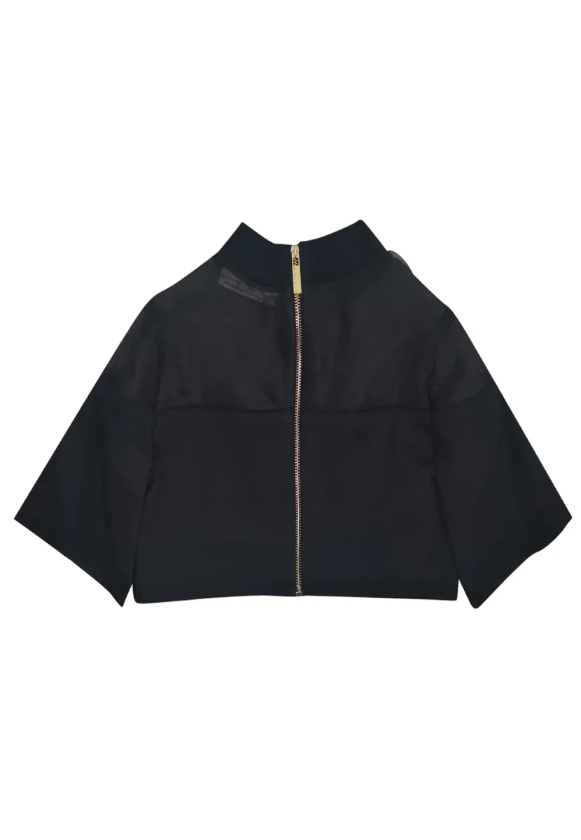 Elisabetta Franchi top nero bambina in cotone - immagine 3