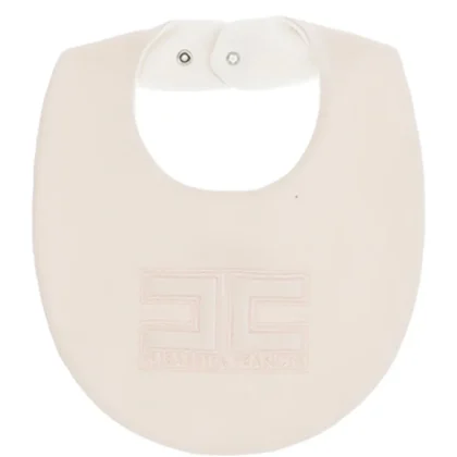 Elisabetta Franchi bavetta rosa neonata in cotone