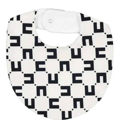 Elisabetta Franchi bavetta bianca neonata in cotone