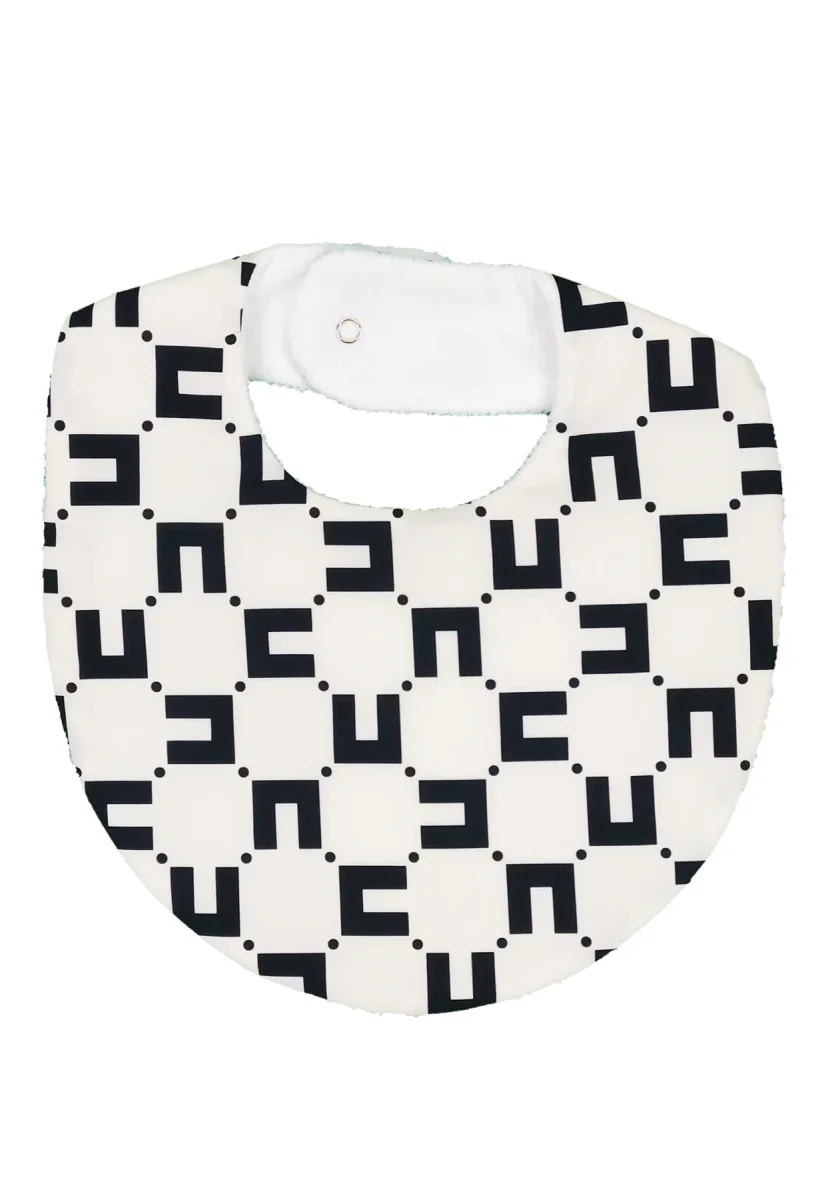 Elisabetta Franchi bavetta bianca neonata in cotone