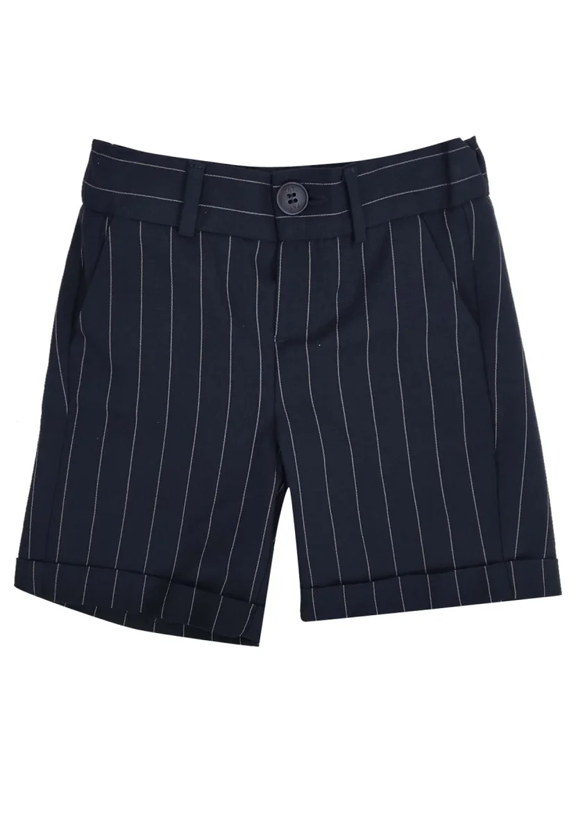 Fay bermuda blu neonato in misto lana