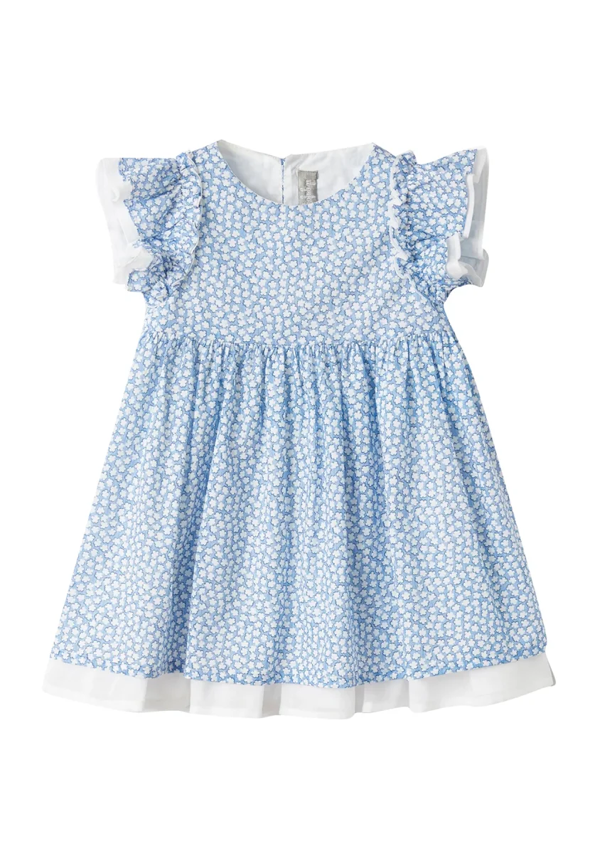 Il Gufo vestito azzurro neonata in cotone - immagine 2