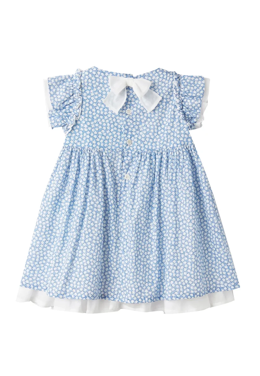 Il Gufo vestito azzurro neonata in cotone - immagine 3