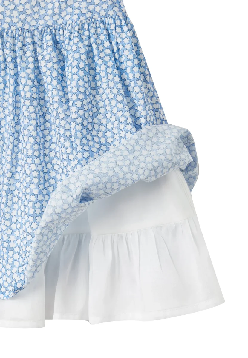 Il Gufo vestito azzurro neonata in cotone - immagine 4