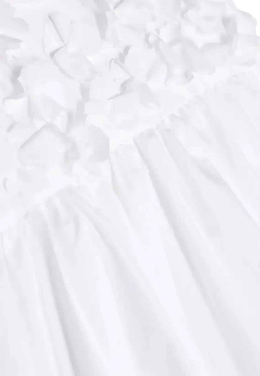 Il Gufo vestito bianco neonata in cotone - immagine 4
