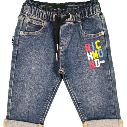John Richmond jeans blu neonato in denim
