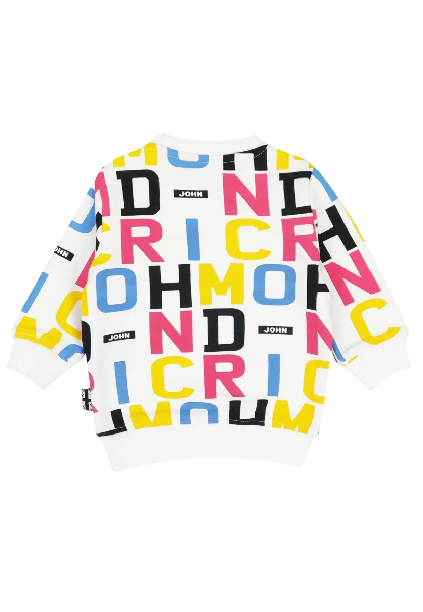 John Richmond felpa bianca neonato in cotone - immagine 3