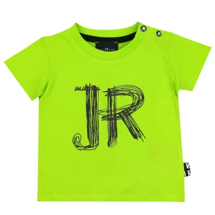 John Richmond t-shirt verde lime neonato in cotone
