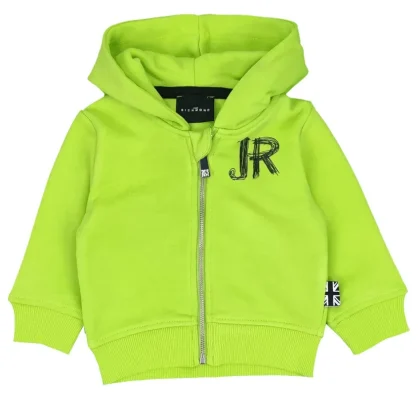 John Richmond felpa verde lime neonato in cotone