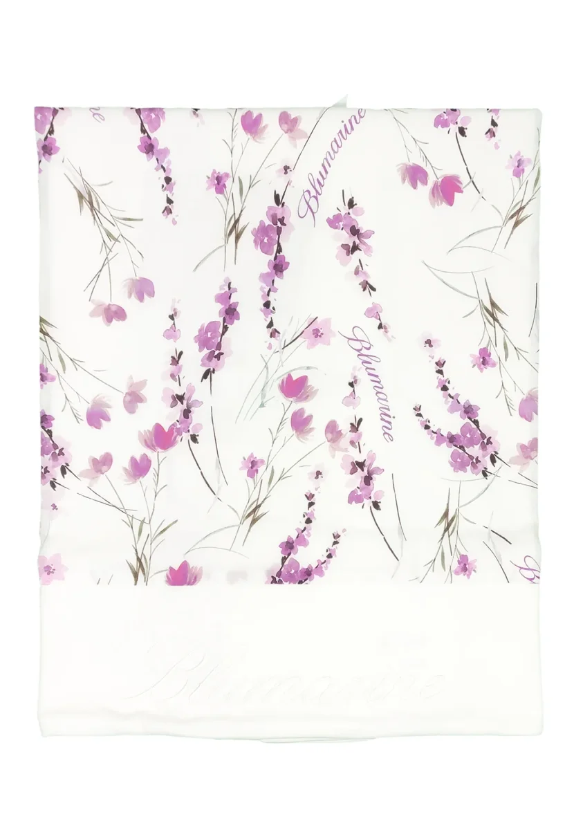 Miss Blumarine copertina bianca neonata in cotone - immagine 2
