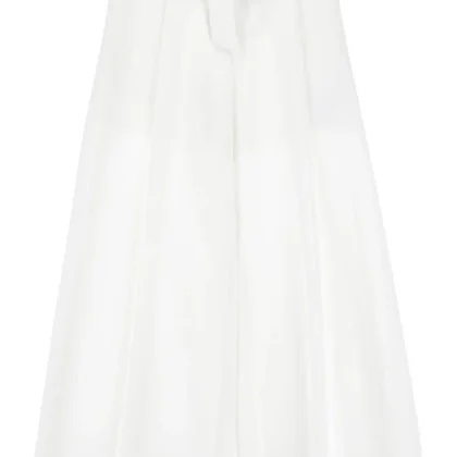 Monnalisa pantalone bianco bambina in rasetto