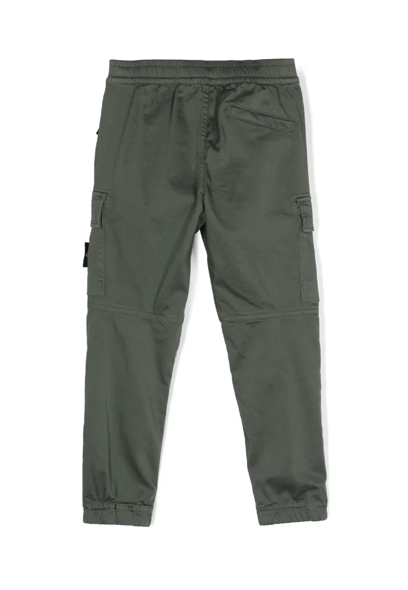 Stone Island pantalone verde bambino in cotone - immagine 3